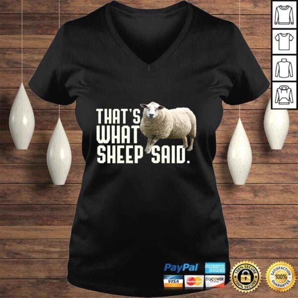 Thats What Sheep Said That's What She Said Pun Long Sleeve TShirt Gift - Image 2