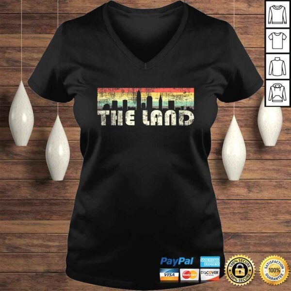 The Land Shirt Cleveland  CLE Skyline 70s Retro Vintage - Image 2