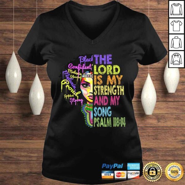 The Lord is My Strength and My Song African Christian Gift TShirt - Image 2