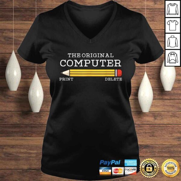 The Original Computer Funny Pencil IT Tech SupporTee T-Shirt - Image 2