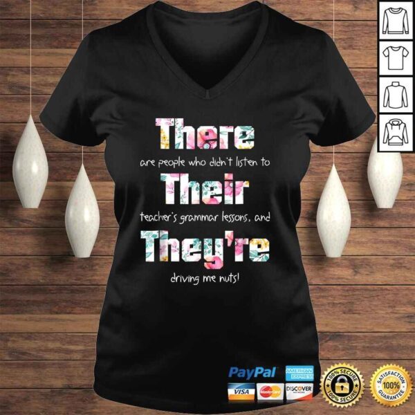 There Their They're Shirt English Grammar Funny Teacher - Image 2