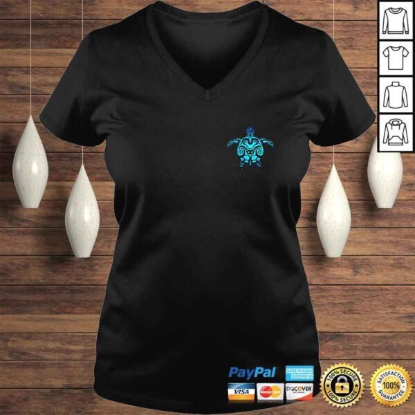 Tribal Hawaiian Maori Sun Sea Turtle TShirt - Image 2