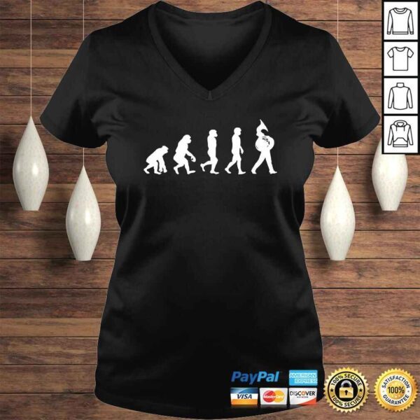 Tuba Player Evolution Marching Band Shirt Funny Section Tee - Image 2