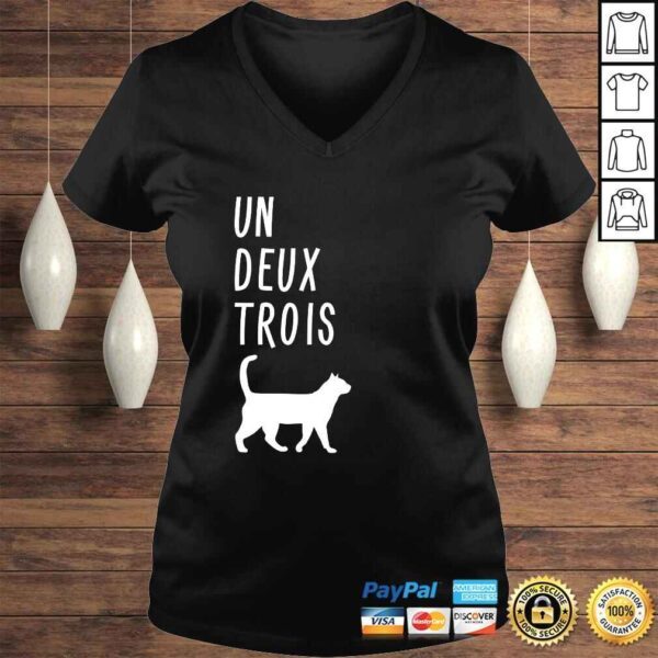 Un Deux Trois CaShirt Funny French Teacher Gift - Image 2