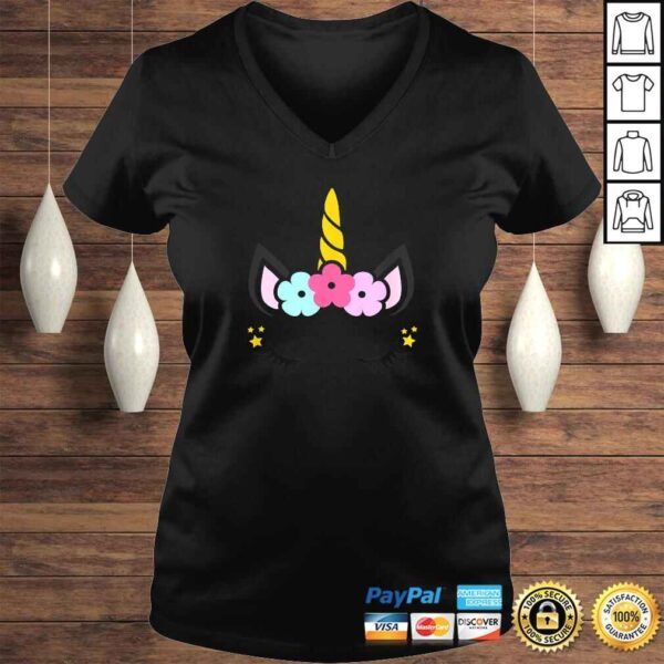 Unicorn Face Birthday TShirt - Image 2