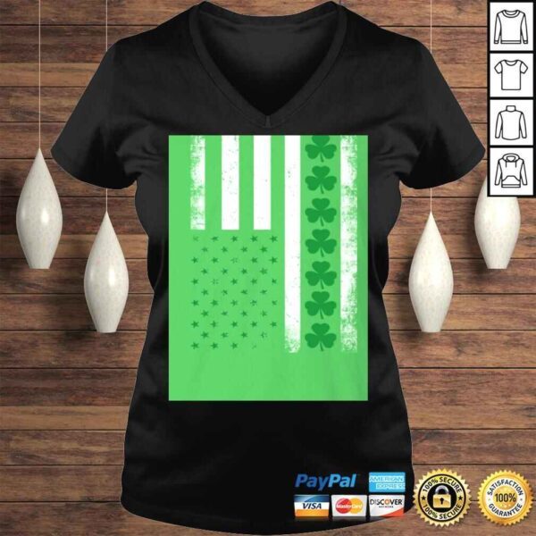 UrVog Irish American Flag Shirt - Irish Flag Shamrock Pride Happy St Patrick's Day TShirt - Image 2