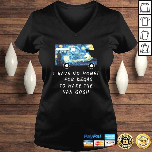 Van Gogh Road Trip Shirt Funny Caravan Camping Tee Gift - Image 2