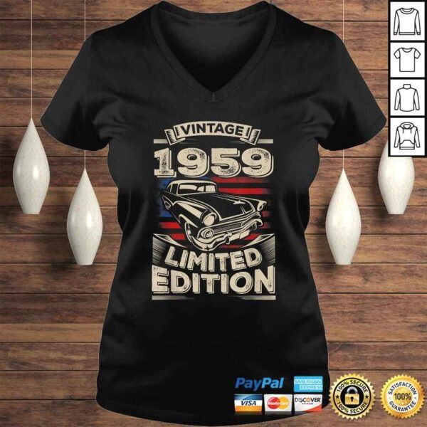 Vintage 1959 61st 61 Years Old birthday Gift For Men Women Shirt - Image 2