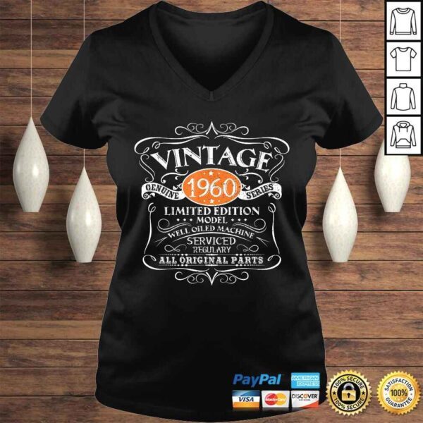 Vintage 1960 60th Birthday All Original Parts Shirt - Image 2