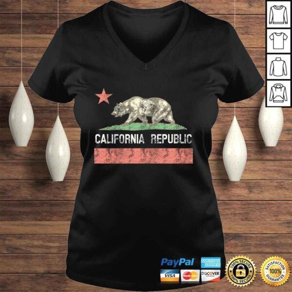 Vintage Charcoal California Republic Hoodie - Image 2