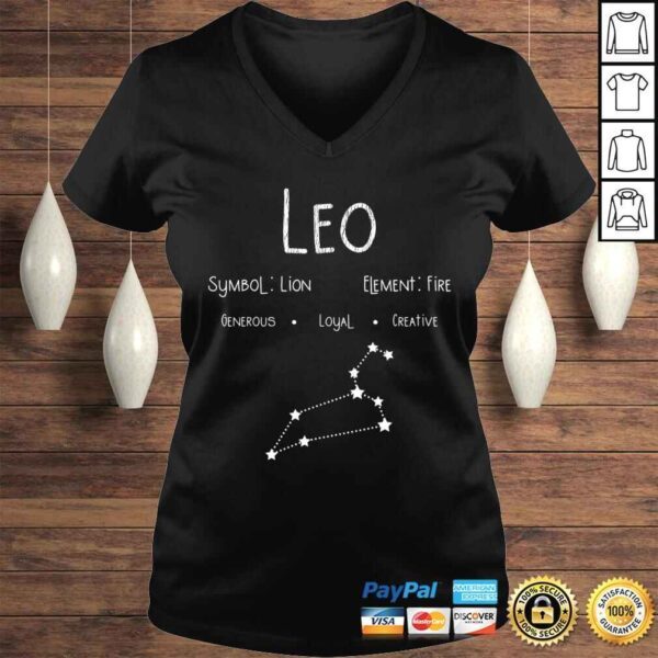 Vintage Distressed Leo Symbol Zodiac Sign Birthday Shirt - Image 2