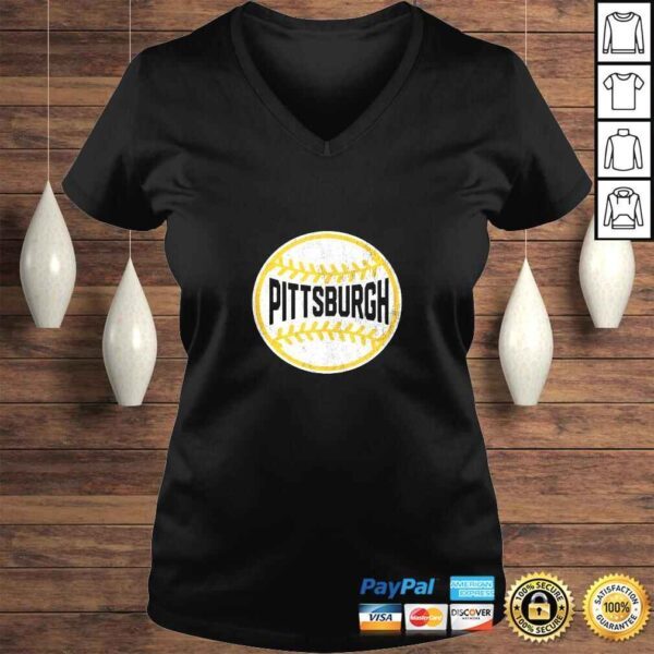 Vintage Pittsburgh Baseball Stitches Shirt - Image 2