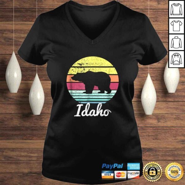 Vintage Retro Id, Idaho Wildlife Bear Adventure TShirt - Image 2