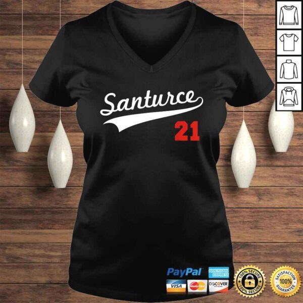 Vintage Santurce 21 Puerto Rico Baseball Shirt for Men - Image 2