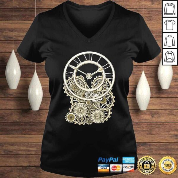 Vintage Style Elegant Steampunk Clock Shirts - Image 2