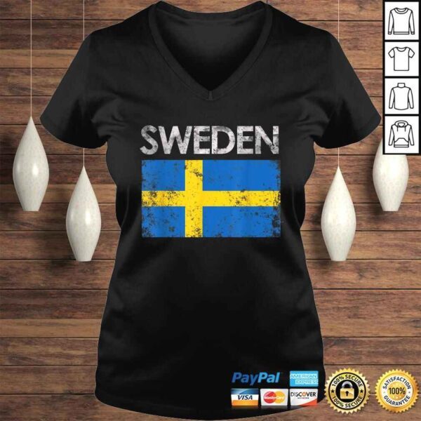 Vintage Sweden Swedish Flag Pride Shirt - Image 2