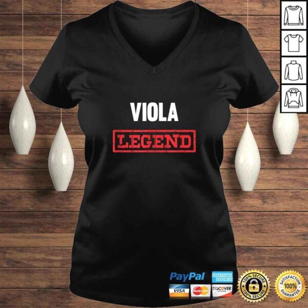 Viola Legend Shirt Musical Instrument Violist Gift TShirt - Image 2