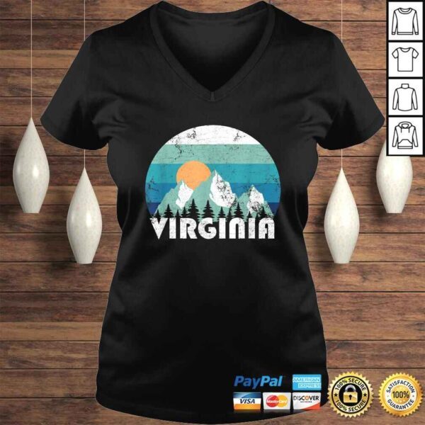 Virginia State Retro Vintage Gift TShirt - Image 2