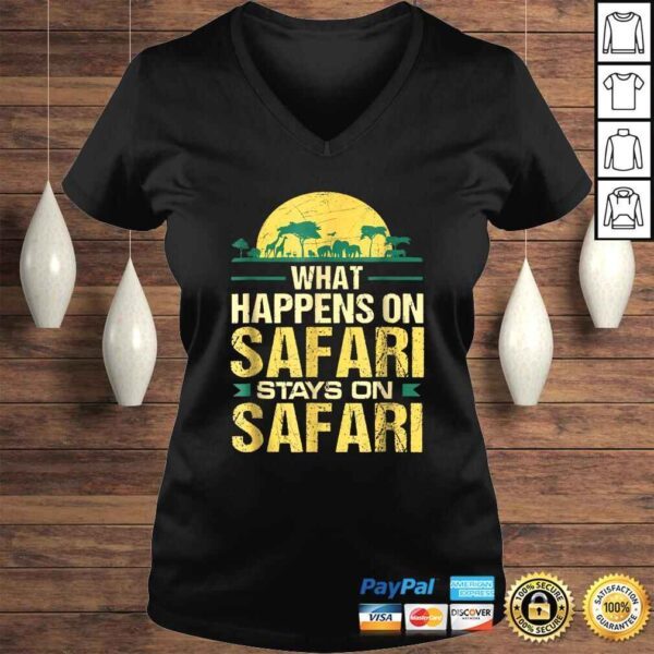 What Happens on Safari Stays On Safari Funny TShirt - Image 2