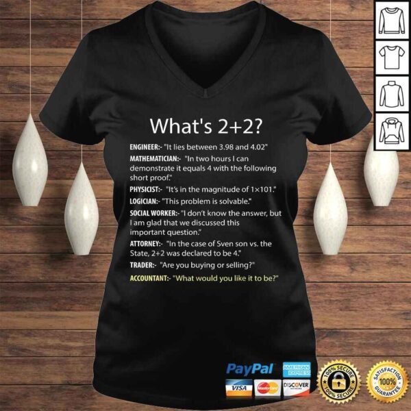 Whats 22 Funny CPA Accountant Accounting Shirt Tee Gift - Image 2