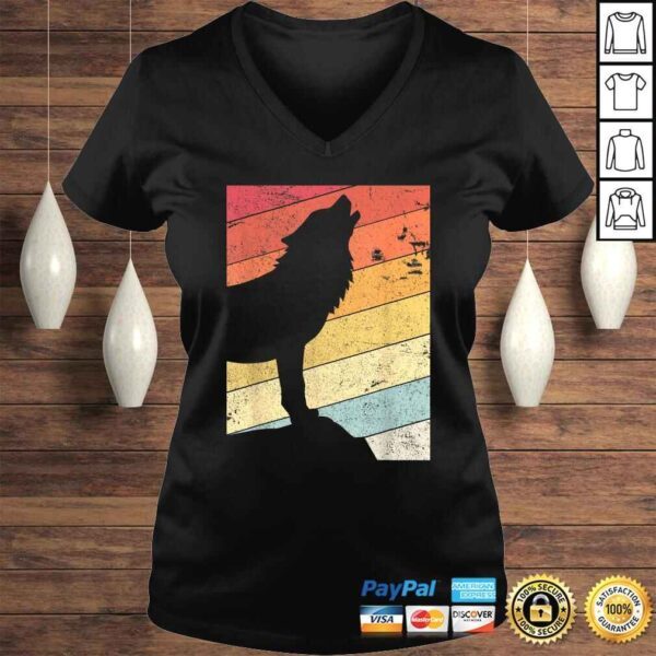 Wolf Shirt Retro Style Shirt - Image 2