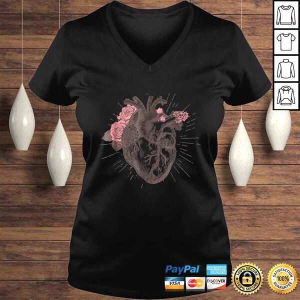 Women's Anatomical Heart Human Heart Anatomy Shirt Girls Tee - Image 2