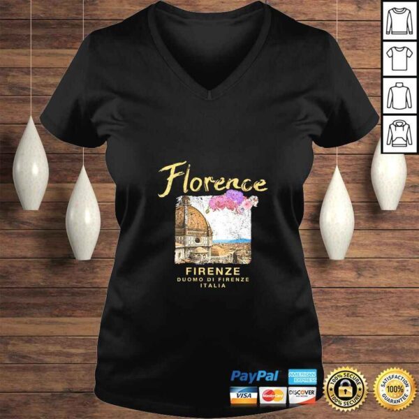 Womens Florence ITALY Duomo di Firenze Italian Vintage TShirt - Image 2