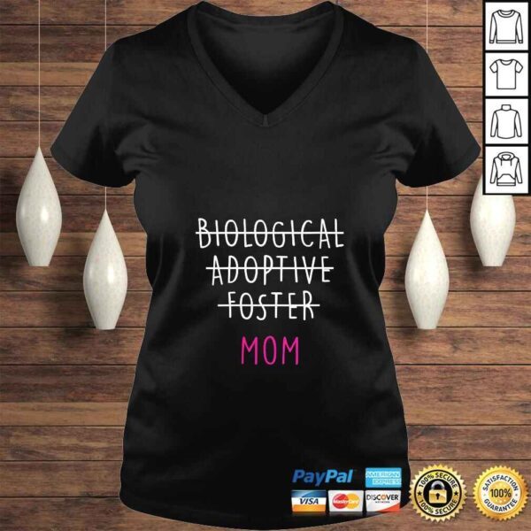 Womens Foster Mom Adoption Tee T-Shirt - Image 2