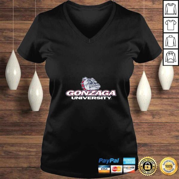 Womens Gonzaga University Bulldogs NCAA PPGON01 VNeck Shirt - Image 2