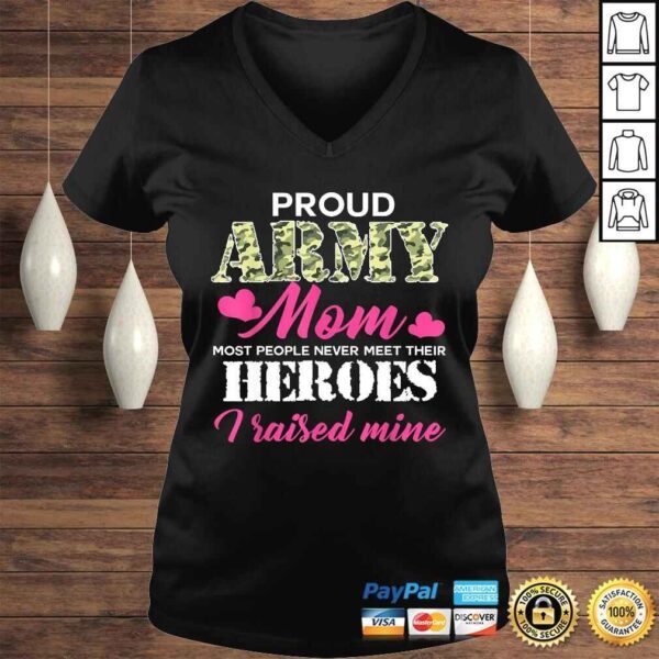 Womens Proud Army Mom - Hero Army Gift Top - Image 2