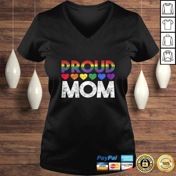 Womens Proud Mom LGBGift Top - Image 2