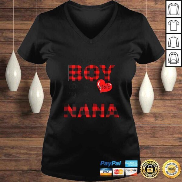 Womens This Boy Who Kinda Stole My Heart He Calls Me Nana Shirt - Image 2