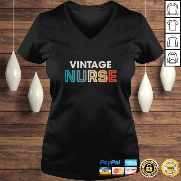 Womens Vintage Nurse Funny Girls Women Love Old Style Gift TShirt - Image 2