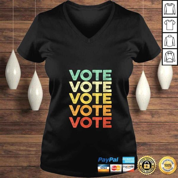 Womens Vote Shirt Women Men Retro Vintage Election 2020 Voter Gift TShirt - Image 2