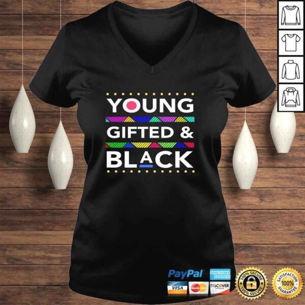 Young Gifted and Black - Black Girl Magic and Black History Pullover Hoodie - Image 2