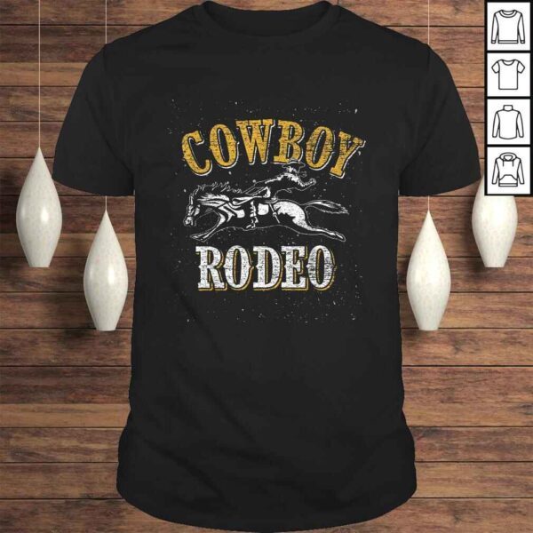 Vintage Bull Riding Rodeo Cowboy TShirt Gift