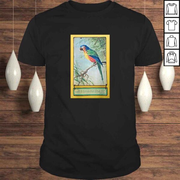 Vintage Look Parrot Art with Funny Quote TShirt