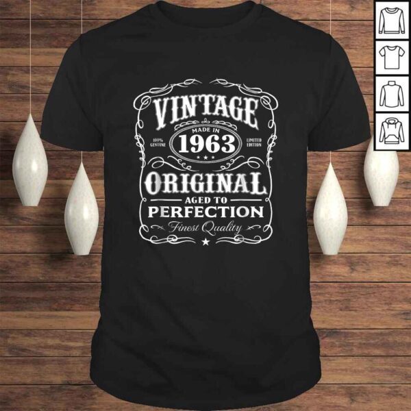 Vintage Made In 1963 Shirt 55th Birthday Gift