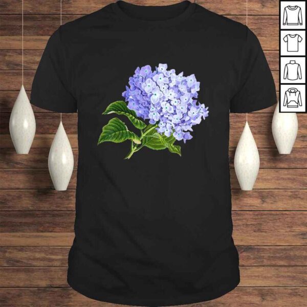 Vintage Purple Hydrangea Flowers Retro Gardener ArShirt