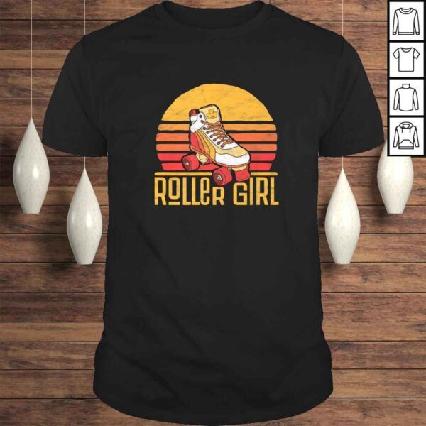 Vintage Roller Girl Skating Shirt - 80's Vibe Roller Skate