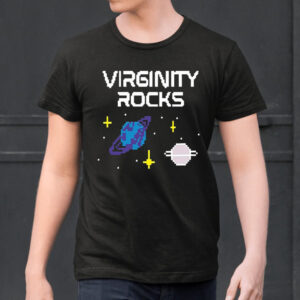 Virginity Rocks Pixel Space Shirts