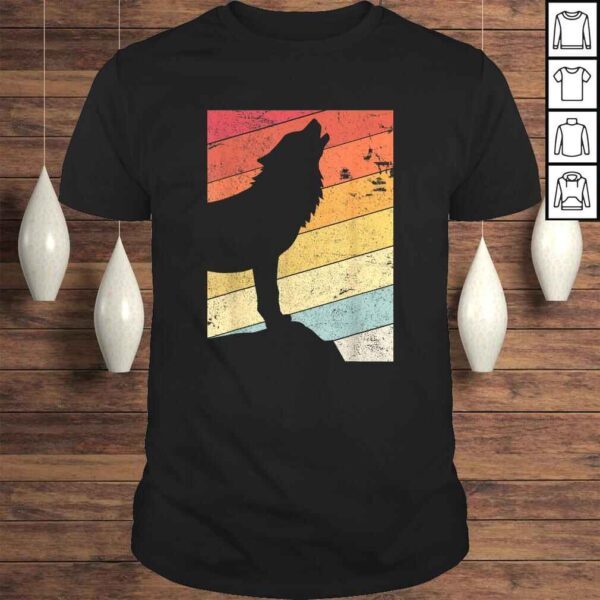 Wolf Shirt Retro Style Shirt