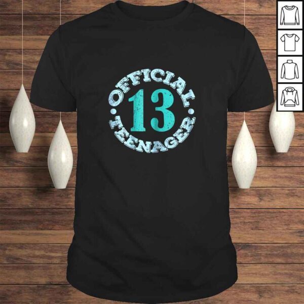 Womens 13th Birthday Shirt Girl - 13 Official Teenager Outfit