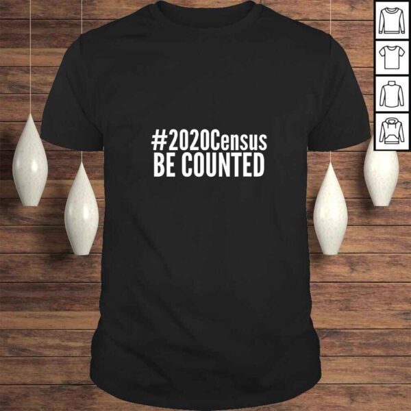 Womens #2020Census 2020 Census Be Counted VNeck V-Neck T-Shirt