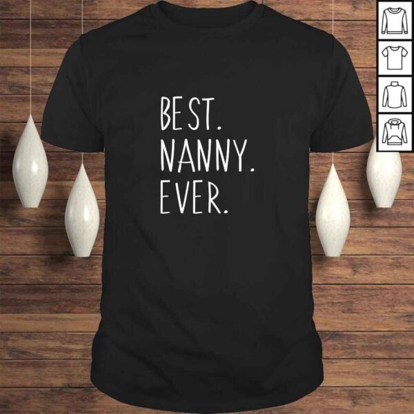 Womens Best Nanny Ever Cool Funny Vintage TShirt