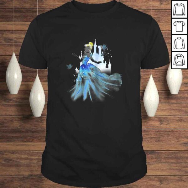 Womens Disney Cinderella Water Color Graphic Shirt