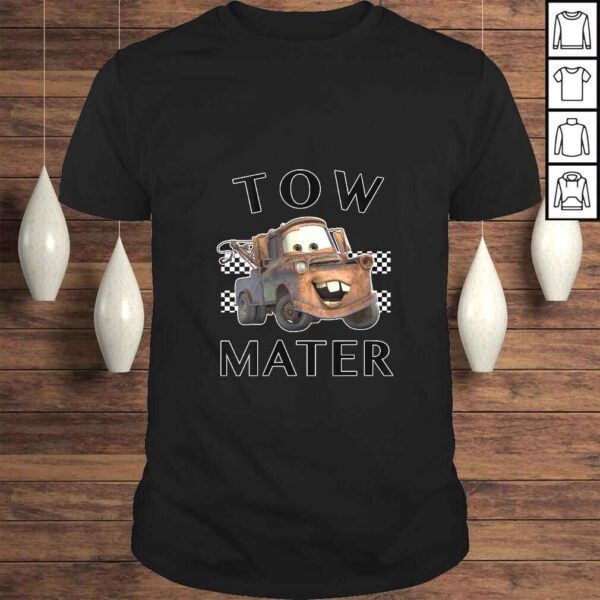 Womens Disney Pixar Cars Tow Mater Finish VNeck Gift Top