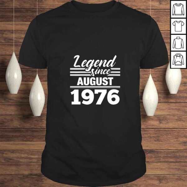 Womens Legend Since August 1976 - 44th Birthday 44 Year Old TShirt Gift