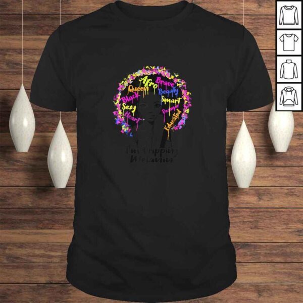 Womens Natural Hair Shirts for Black Women Black Pride Apparel