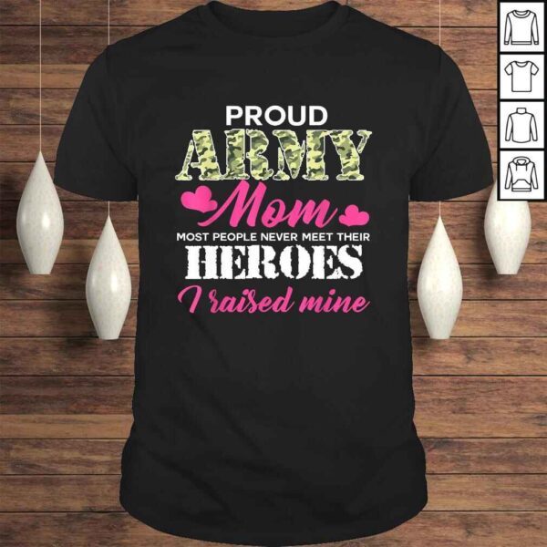 Womens Proud Army Mom - Hero Army Gift Top